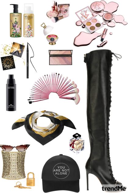 Pink - Gold - Black - Modekombination