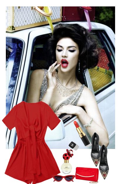 Rouge Chanel- Combinaciónde moda