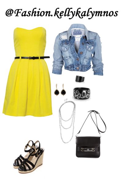 Yellow Spring- combinação de moda