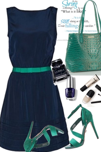 Blue Dress- Combinaciónde moda