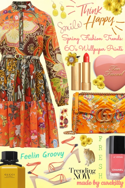 Smile, Think Happy and Feel Groovy!! - Fashion set