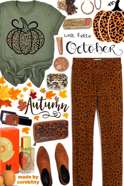 Hello October: Time for Leopard Pumpkin Prints!