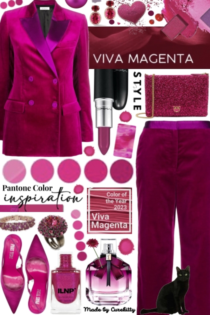 Pantone Color Inspiration - Viva Magenta!- Modna kombinacija