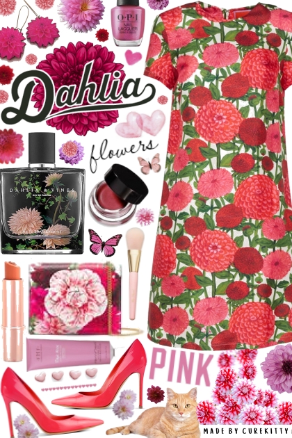 The Perfect Late Summer Flower: Pink Dahlias!- Fashion set