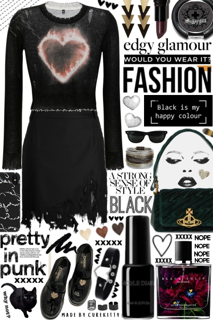 Edgy Glamour, Would You Wear It?- Модное сочетание
