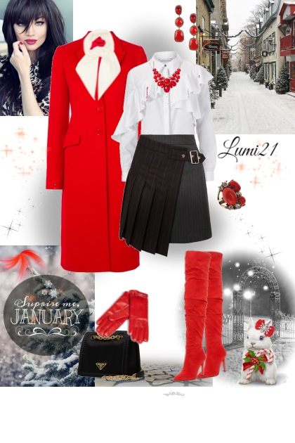 RED IN JANUARY- Fashion set