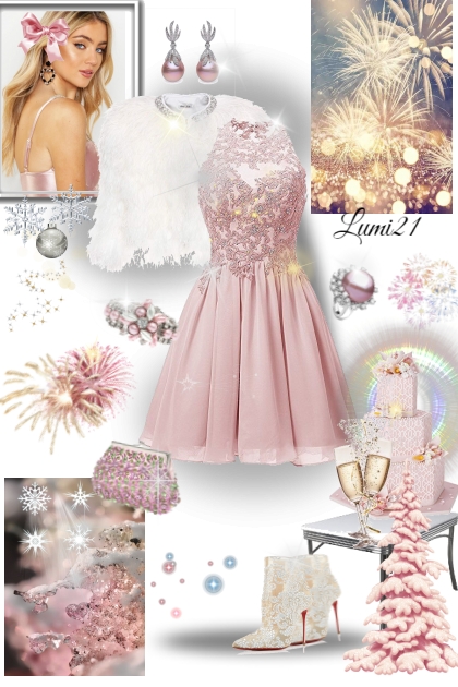 NEW YEAR EVE IN PINK- Fashion set