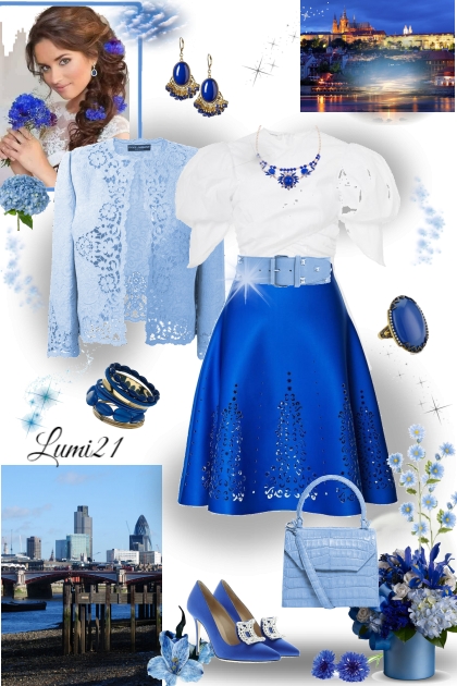 I'M BLUE..- combinação de moda