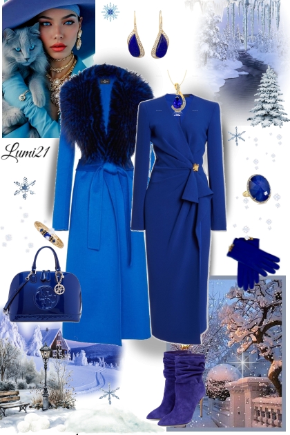 WINTER IN BLUE- Combinaciónde moda