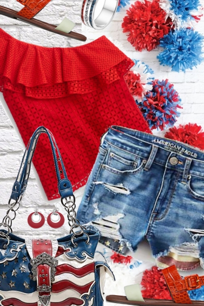 Red, White & Blue- Fashion set