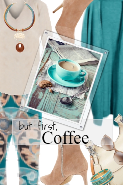 but first, Coffee- combinação de moda