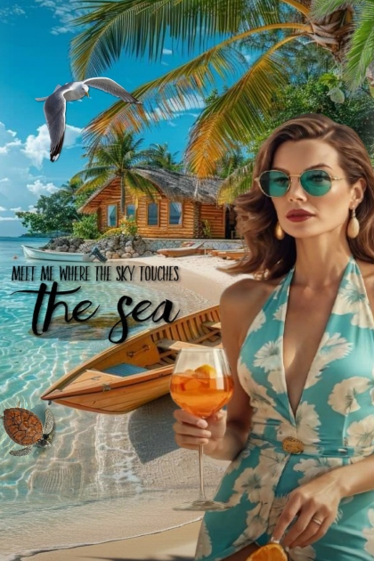 Meet me where the sky touches the sea