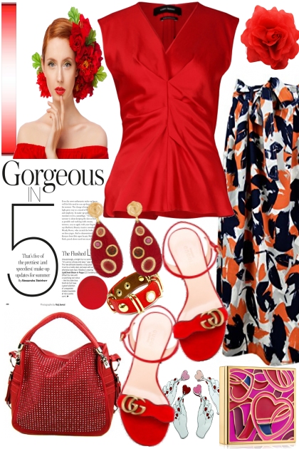 Gorgeous In Red- Combinaciónde moda