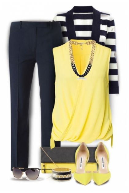 Navy and Yellow 