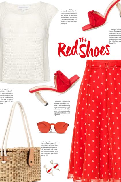 The Red Shoes- combinação de moda