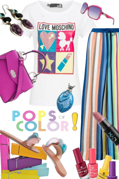 Pops of Color !- combinação de moda