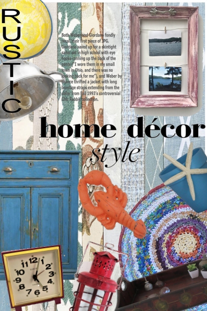 Rustic Home Decor - Modna kombinacija