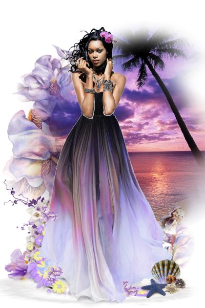 The Caribbean Sunset- Combinazione di moda