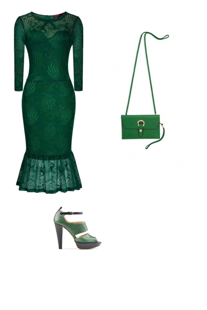 green- Combinazione di moda