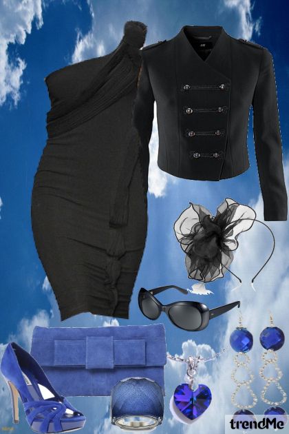 BLACK AND BLUE- combinação de moda