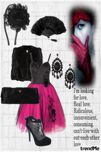 Pink & black chic- Модное сочетание