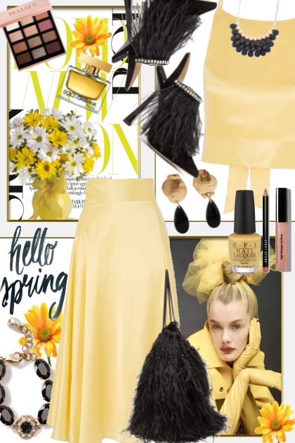Spring Trend: Feathers- Fashion set