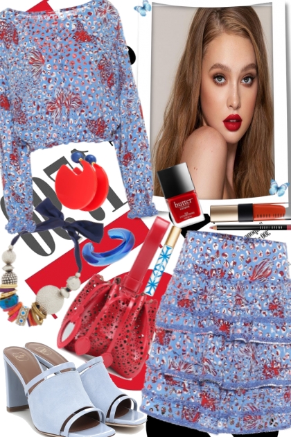 Red & Blue- Combinaciónde moda