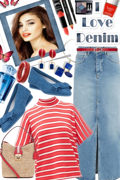 I Love Denim- Combinazione di moda