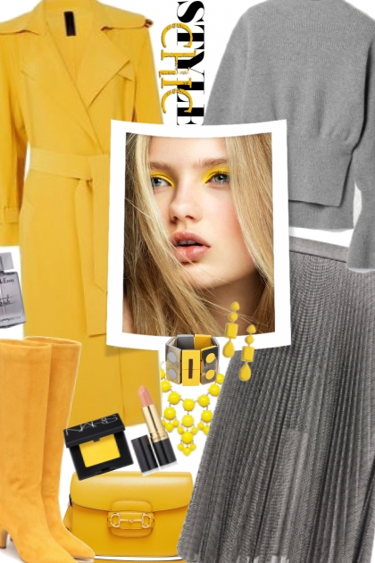 Grey & Yellow- Fashion set