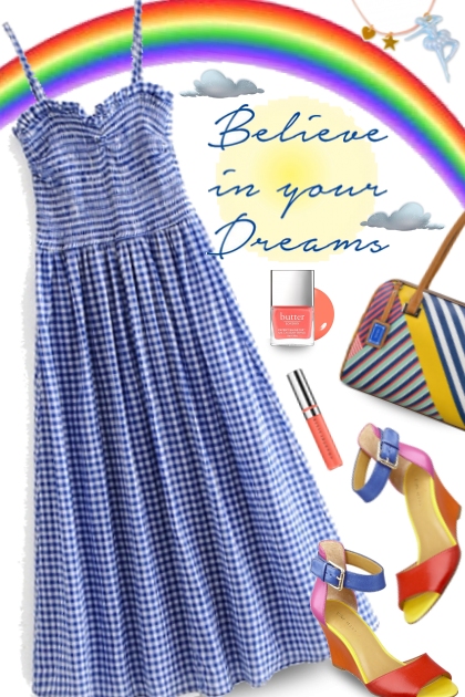 rain brings rainbows- Fashion set