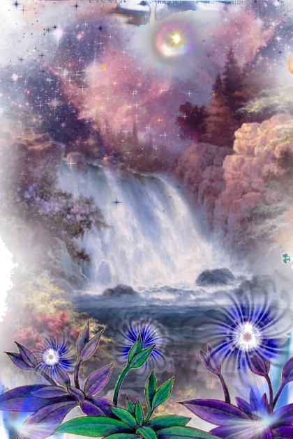 mystic waterfall- Kreacja