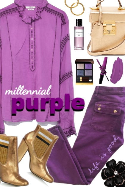millennial purple life- コーディネート