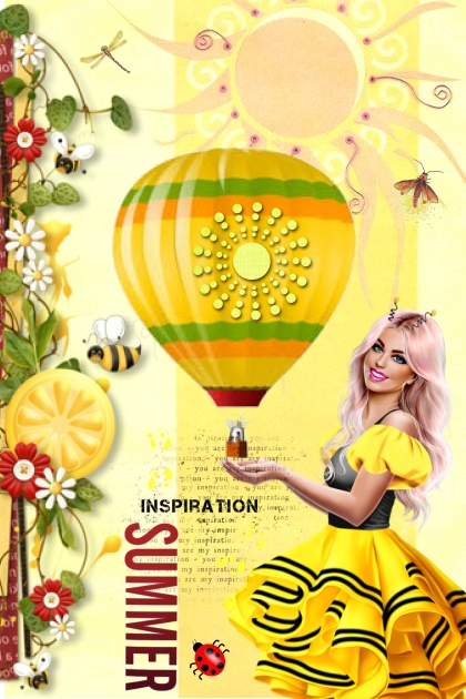 summer balloon- combinação de moda
