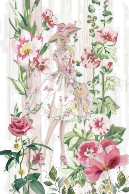 floral fantasy- combinação de moda