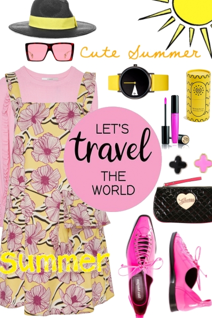 summer travel- combinação de moda