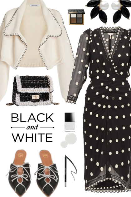 black and white to wear all over- Combinaciónde moda