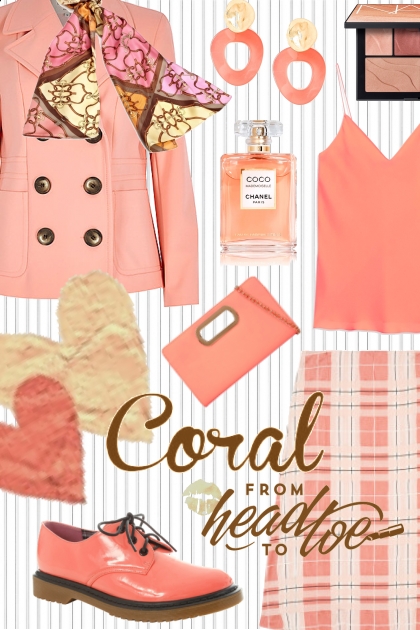 Coral from head to toe