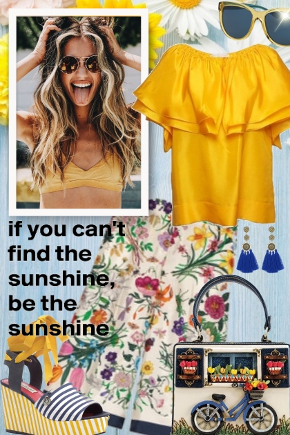 Be the sunshine- combinação de moda