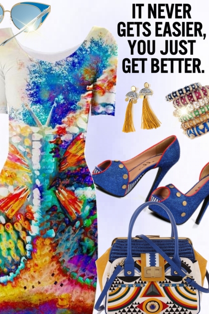 It never gets easier- Combinaciónde moda