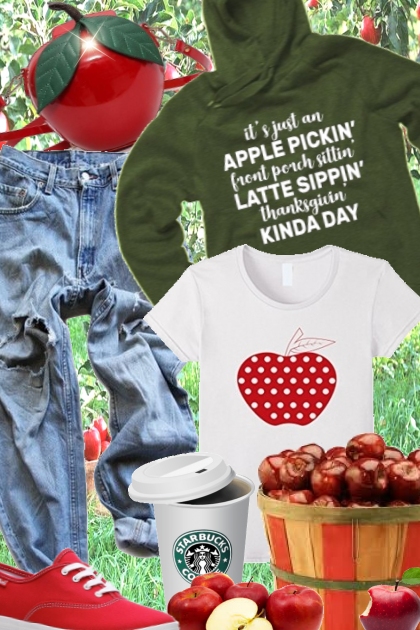 Apple pickin'- combinação de moda