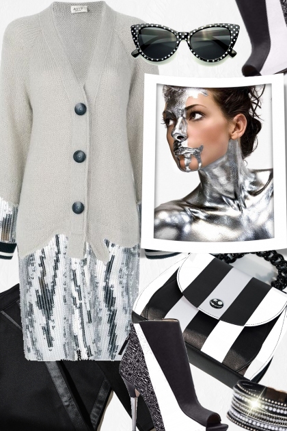 Black & White Party Night- Fashion set