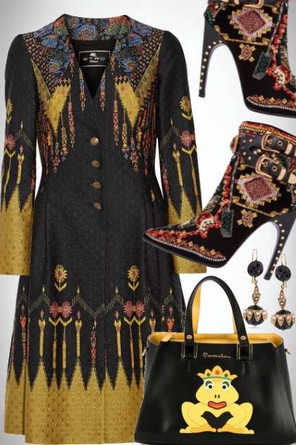 Etro Coat, Pucci boots and Braccialini bag- combinação de moda