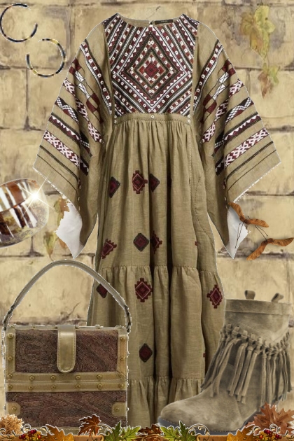 Casual Autumn - Vintage Boho- Модное сочетание