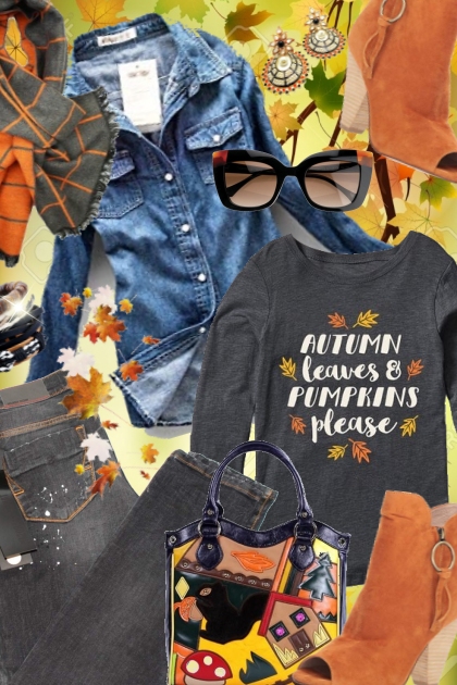 Autumn leaves & pumpkins please- Modna kombinacija