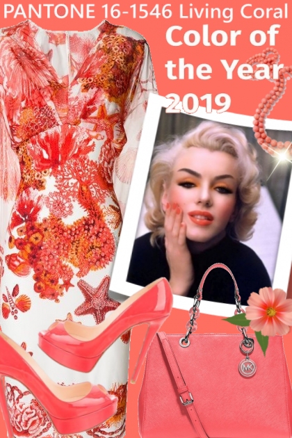 Pantone color of the year 2019 - Living Coral- combinação de moda