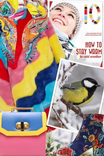 How to stay warm in cold weather- combinação de moda