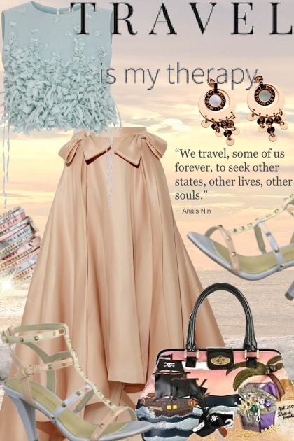 Travel is my therapy- Fashion set