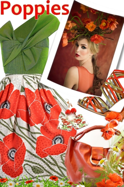 Poppies- combinação de moda