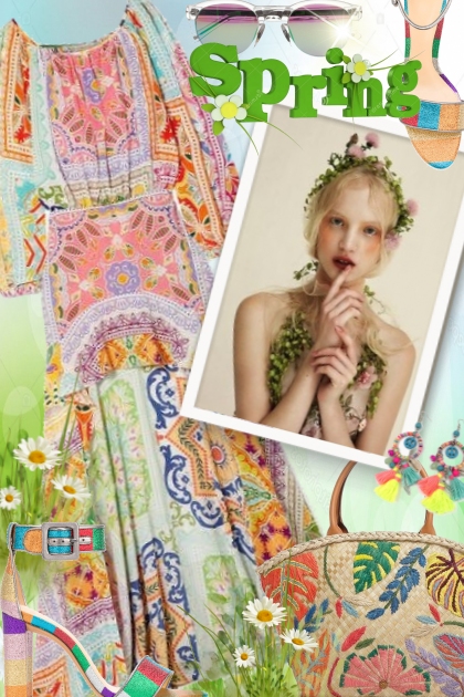 Beautiful Spring Dress- Combinazione di moda