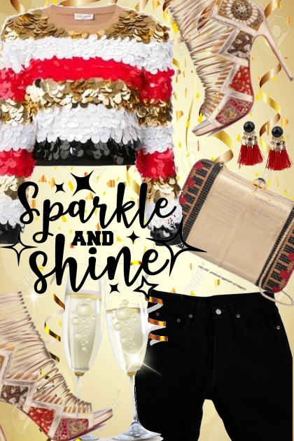 Sparkle and Shine- combinação de moda